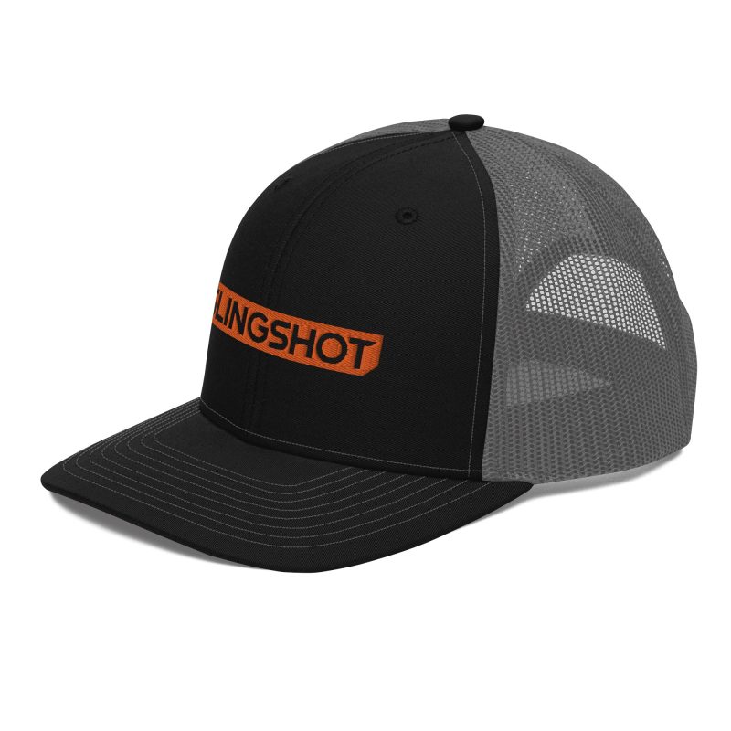 snapback trucker cap black charcoal left front 668ed5122799c